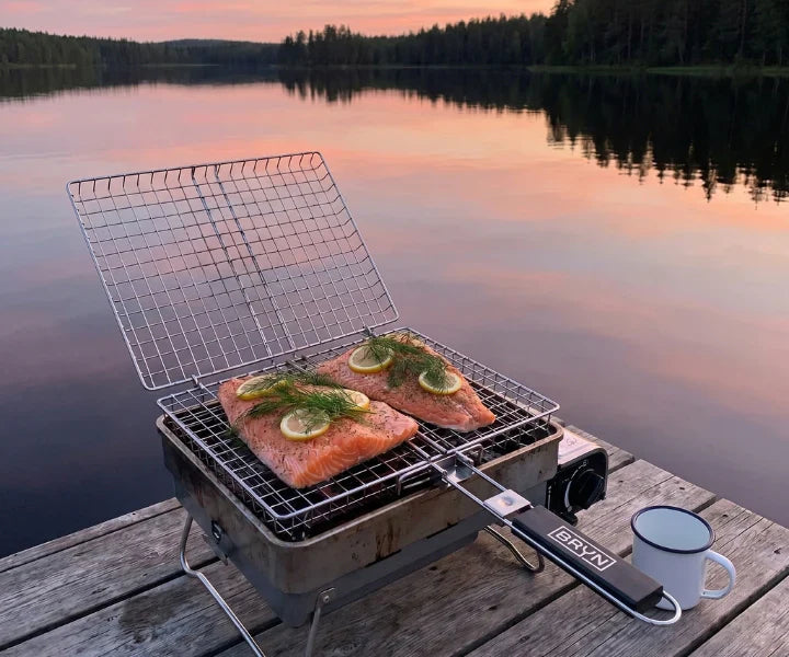 Grillmand op de barbecue
