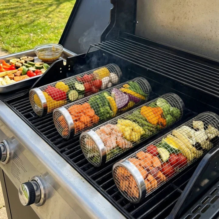 Grillmand op de barbecue