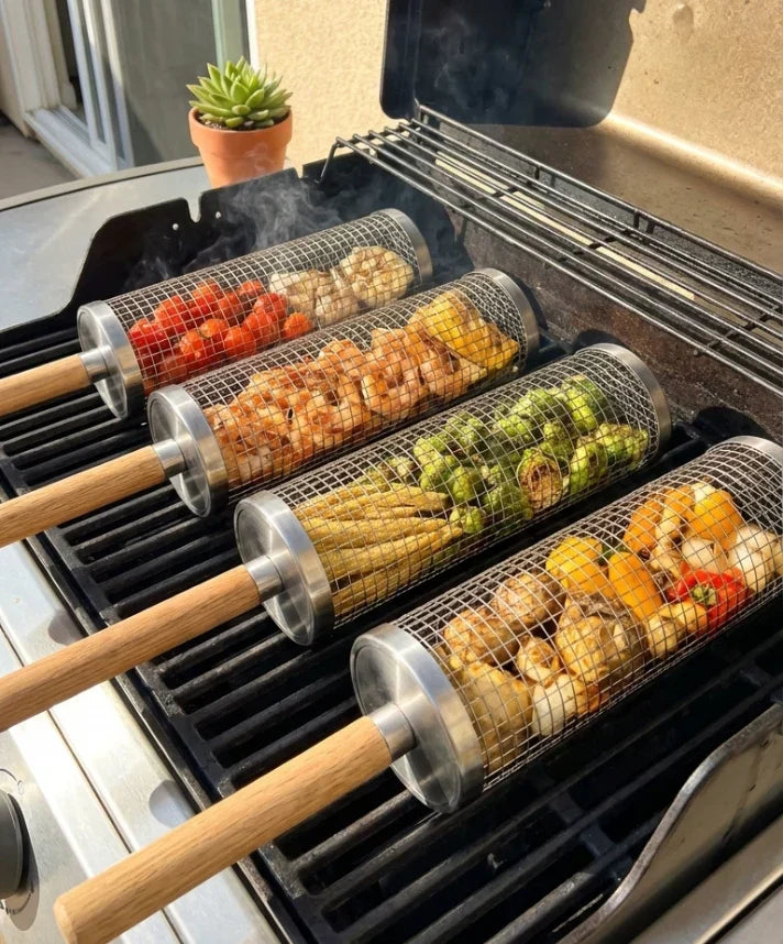 Grillmand op de barbecue